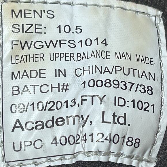 Game Winner Mens Waterproof Hunting Boots Leather / Camo Lace Up Size 10.5 - Picture 10 of 10